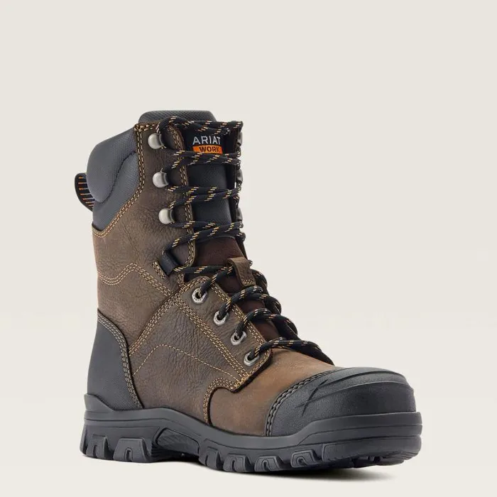 Men Work Boots Ariat Treadfast 8034 Waterproof Steel Toe Work Boot Dark Brown Men Work Boots Ariat Treadfast 8034 Waterproof Steel Toe Work Boot Dark Brown