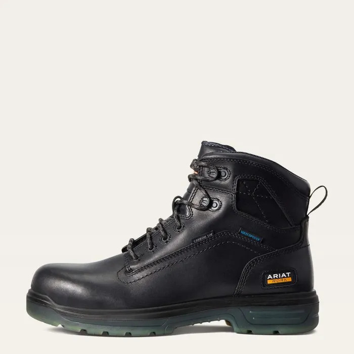 Men Work Boots Ariat Turbo 6034 H2O CSA Carbon Toe Work Boot Black Men Work Boots Ariat Turbo 6034 H2O CSA Carbon Toe Work Boot Black