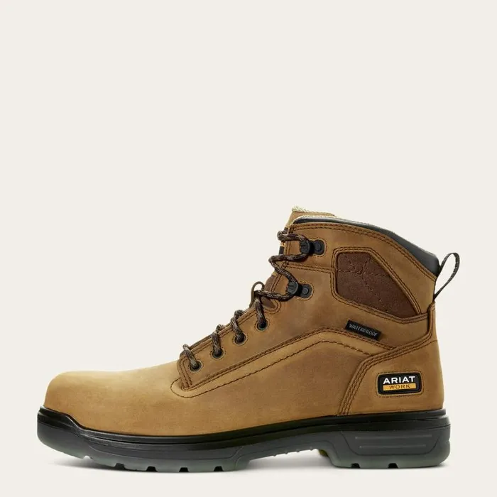 Men Work Boots Ariat Turbo 6034 Waterproof Work Boot Aged Bark