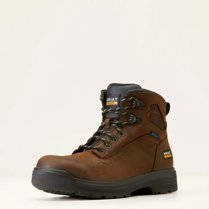 Men Work Boots Ariat Turbo 6034 Waterproof Work Boot Rich Brown