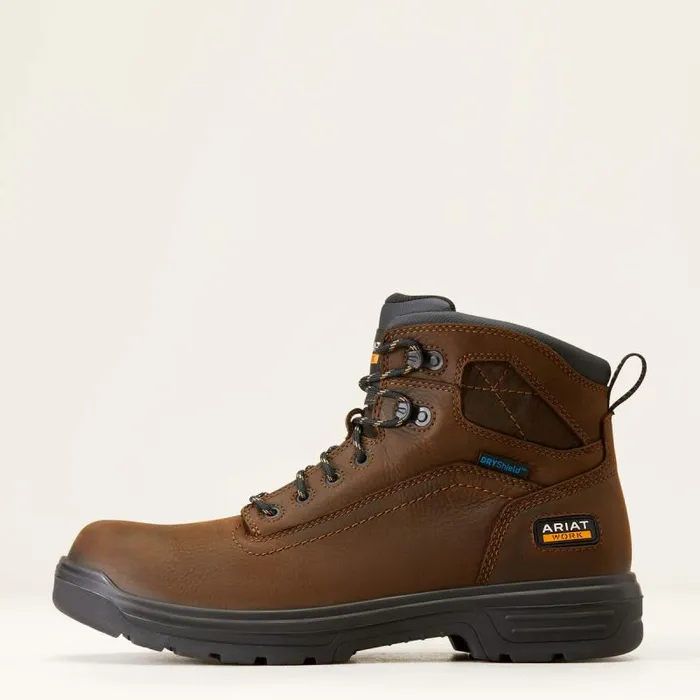 Men Work Boots Ariat Turbo 6034 Waterproof Work Boot Rich Brown