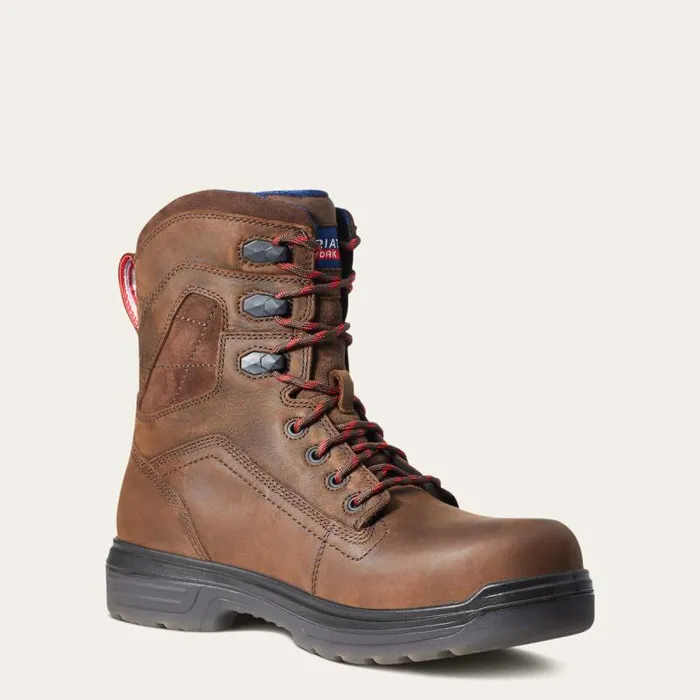 Men Work Boots Ariat Turbo 8034 USA Assembled Waterproof Carbon Toe Work Boot Rich Brown Men Work Boots Ariat Turbo 8034 USA Assembled Waterproof Carbon Toe Work Boot Rich Brown