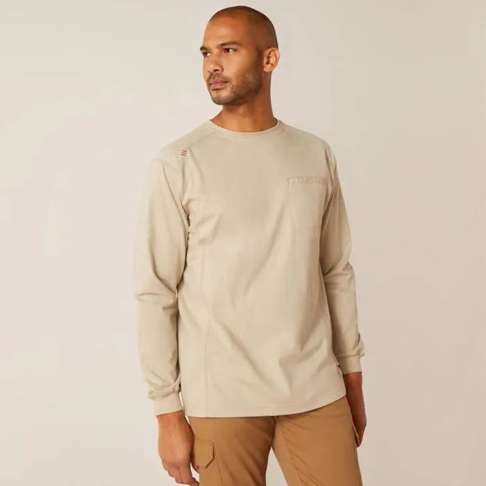 Men Workwear Ariat FR Air True Grit TShirt Silver Lining Men Workwear Ariat FR Air True Grit TShirt Silver Lining