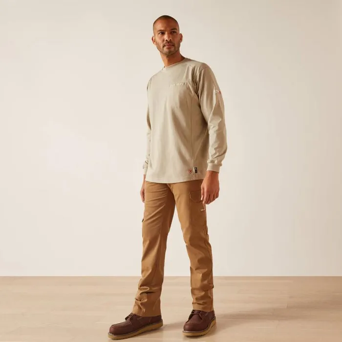 Men Workwear Ariat FR Air True Grit TShirt Silver Lining Men Workwear Ariat FR Air True Grit TShirt Silver Lining