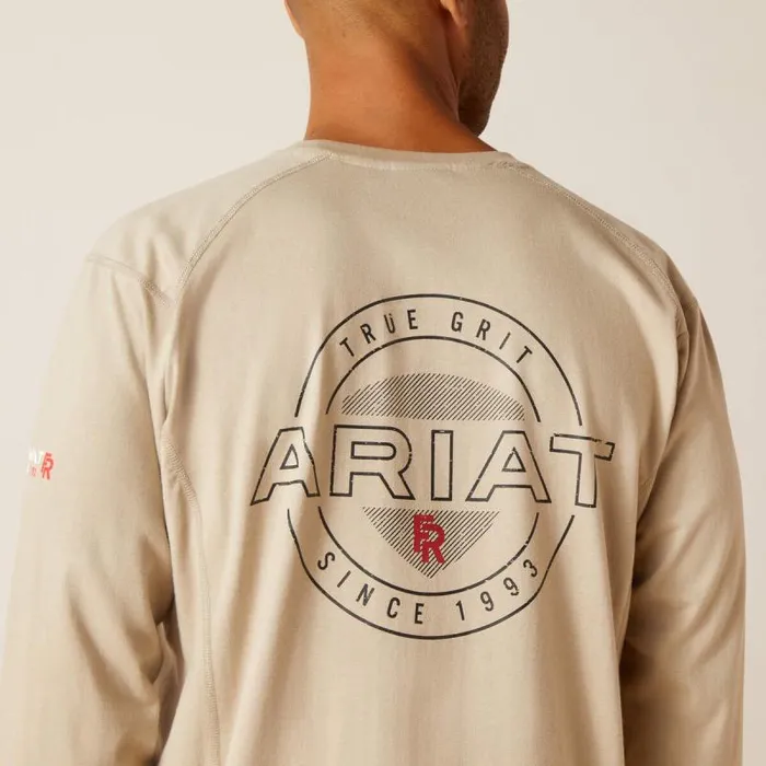 Men Workwear Ariat FR Air True Grit TShirt Silver Lining Men Workwear Ariat FR Air True Grit TShirt Silver Lining