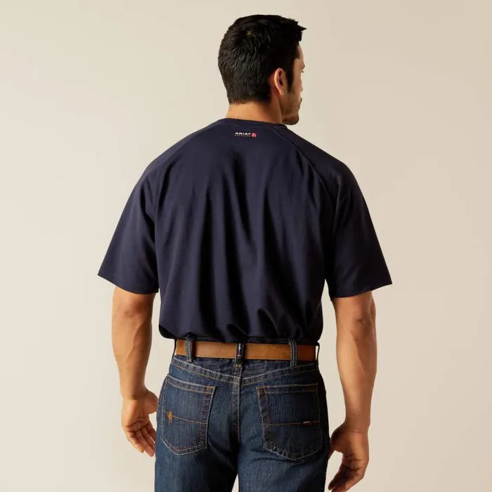 Men Workwear Ariat FR Baselayer TShirt Navy Men Workwear Ariat FR Baselayer TShirt Navy