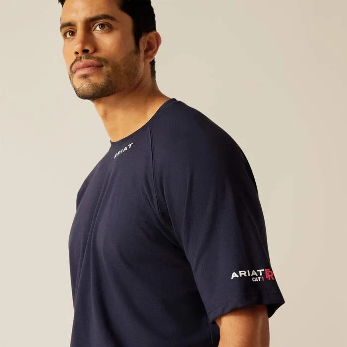 Men Workwear Ariat FR Baselayer TShirt Navy Men Workwear Ariat FR Baselayer TShirt Navy