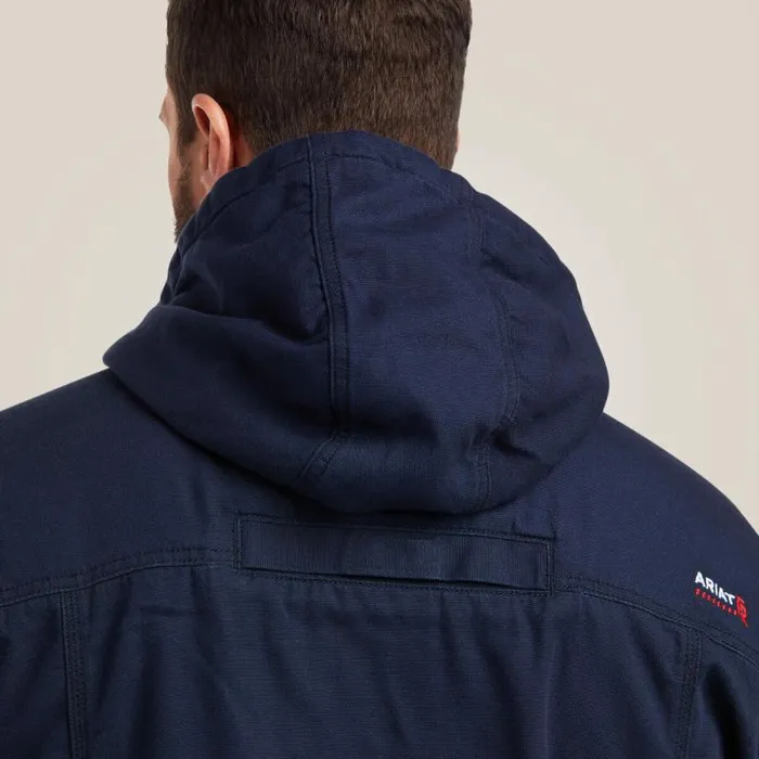Men Workwear Ariat FR DuraLight Stretch Canvas Jacket Navy Men Workwear Ariat FR DuraLight Stretch Canvas Jacket Navy
