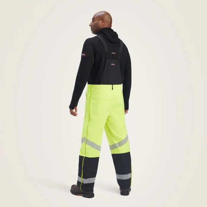 Men Workwear Ariat FR HiVis Waterproof Bib Hivis Yellow Men Workwear Ariat FR HiVis Waterproof Bib Hivis Yellow