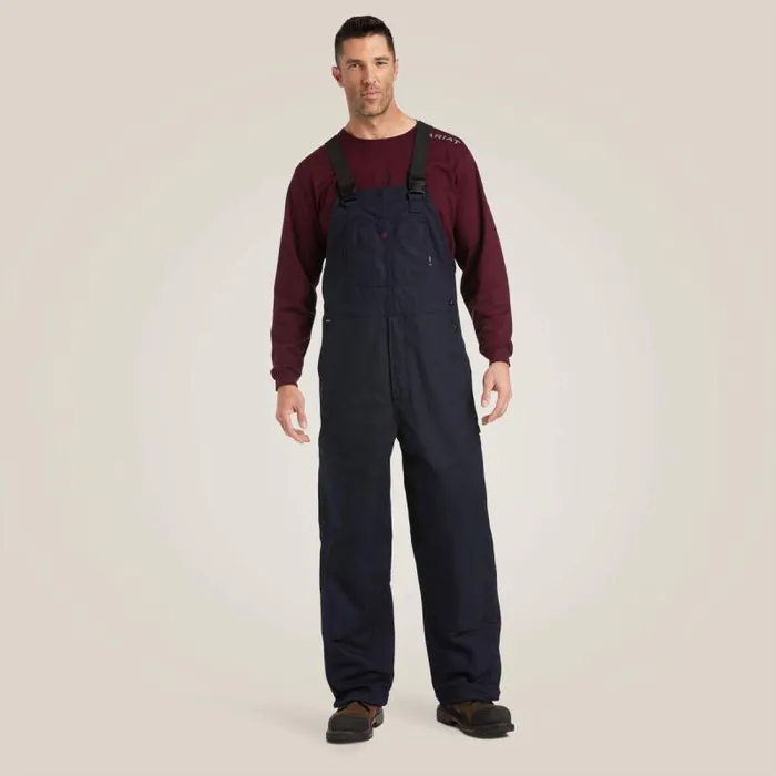 Men Workwear Ariat FR Insulated Overall 20 Bib Navy Men Workwear Ariat FR Insulated Overall 20 Bib Navy