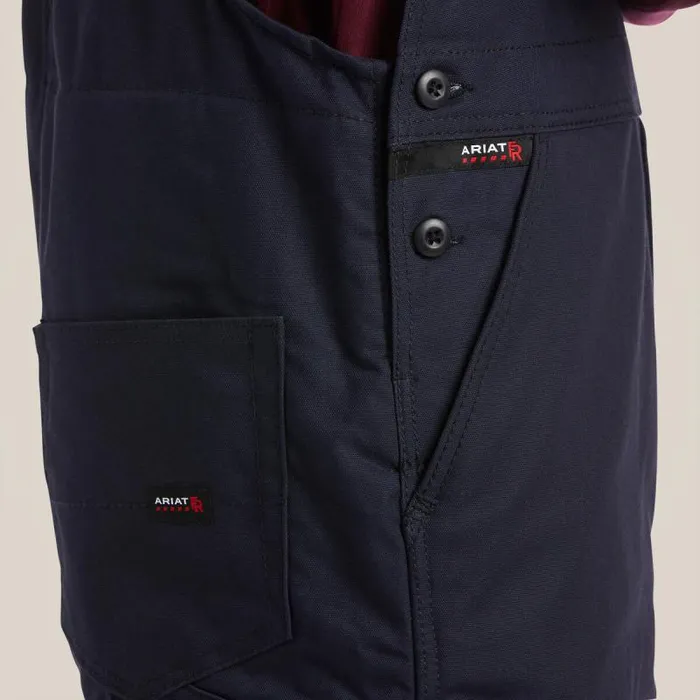 Men Workwear Ariat FR Insulated Overall 20 Bib Navy Men Workwear Ariat FR Insulated Overall 20 Bib Navy