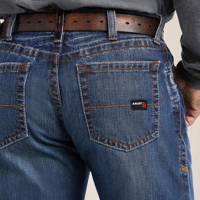 Men Workwear Ariat FR M3 Loose Basic Stackable Straight Leg Jean Flint Men Workwear Ariat FR M3 Loose Basic Stackable Straight Leg Jean Flint