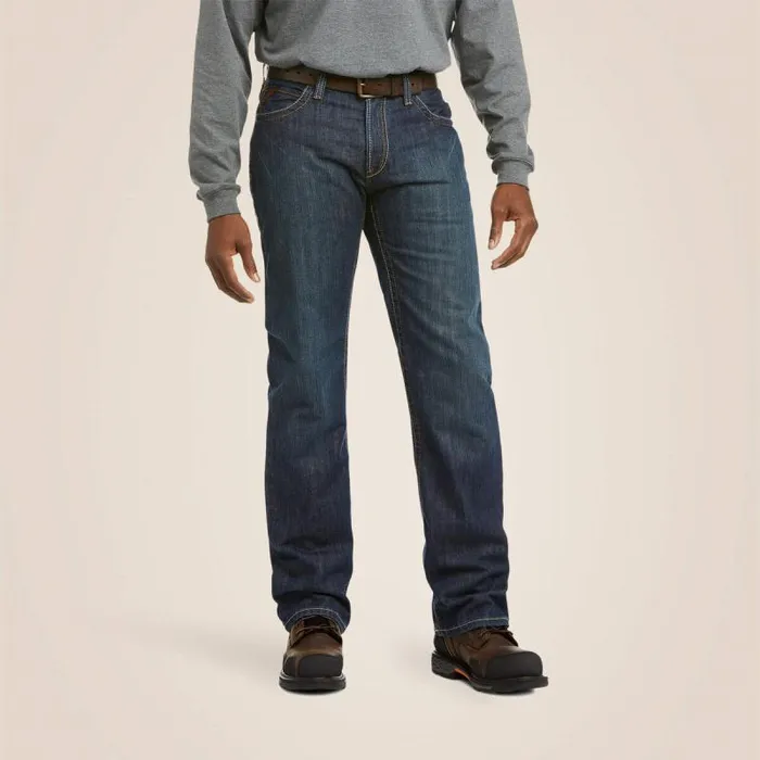 Men Workwear Ariat FR M4 Relaxed Basic Boot Cut Jean Shale