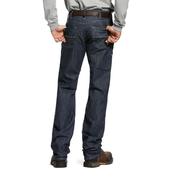 Men Workwear Ariat FR M5 Slim Armor Stretch Stackable Straight Leg Jean Rinse Men Workwear Ariat FR M5 Slim Armor Stretch Stackable Straight Leg Jean Rinse