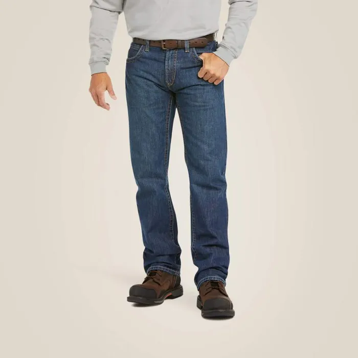 Men Workwear Ariat FR M5 Straight Basic Stackable Straight Leg Jean Clay
