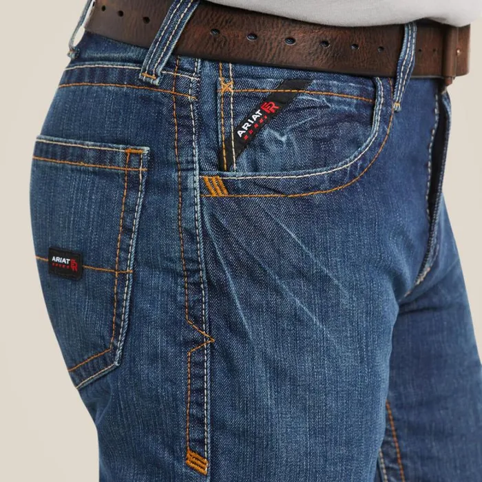 Men Workwear Ariat FR M5 Straight Basic Stackable Straight Leg Jean Clay Men Workwear Ariat FR M5 Straight Basic Stackable Straight Leg Jean Clay