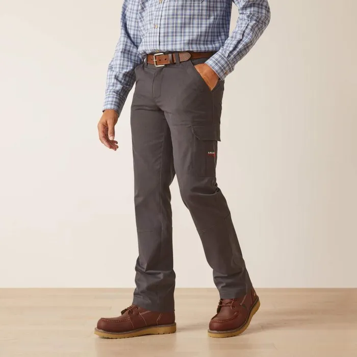 Men Workwear Ariat FR M7 Slim DuraStretch Duralight Twill Straight Pant Charcoal Men Workwear Ariat FR M7 Slim DuraStretch Duralight Twill Straight Pant Charcoal