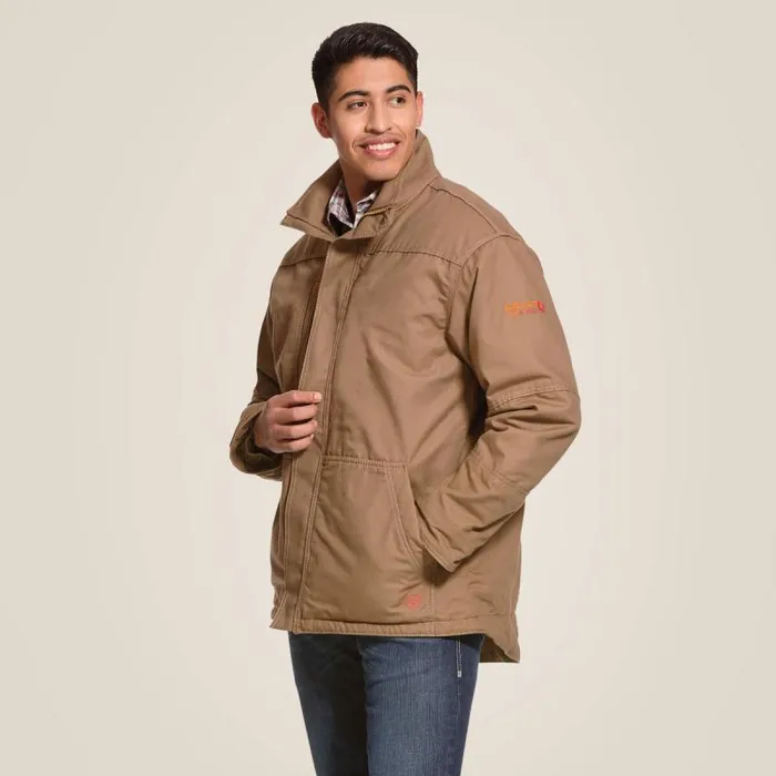 Men Workwear Ariat FR Workhorse Insulated Jacket Field Khaki