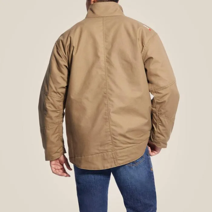 Men Workwear Ariat FR Workhorse Insulated Jacket Field Khaki Men Workwear Ariat FR Workhorse Insulated Jacket Field Khaki