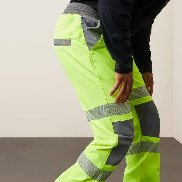 Men Workwear Ariat Rebar DuraStretch PullOn Straight Pant Hi Vis Yellow Men Workwear Ariat Rebar DuraStretch PullOn Straight Pant Hi Vis Yellow