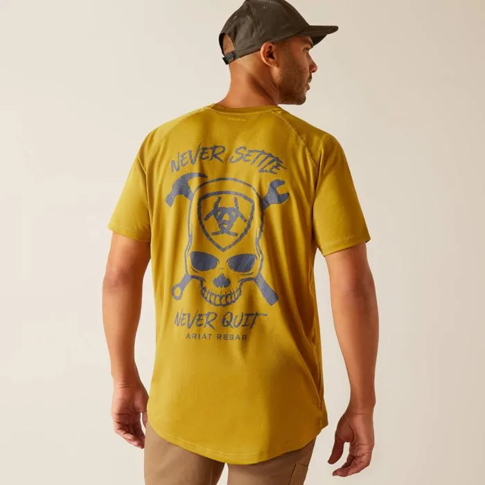 Men Workwear Ariat Rebar Heat Fighter Jolly Wrencher Dried Tobacco