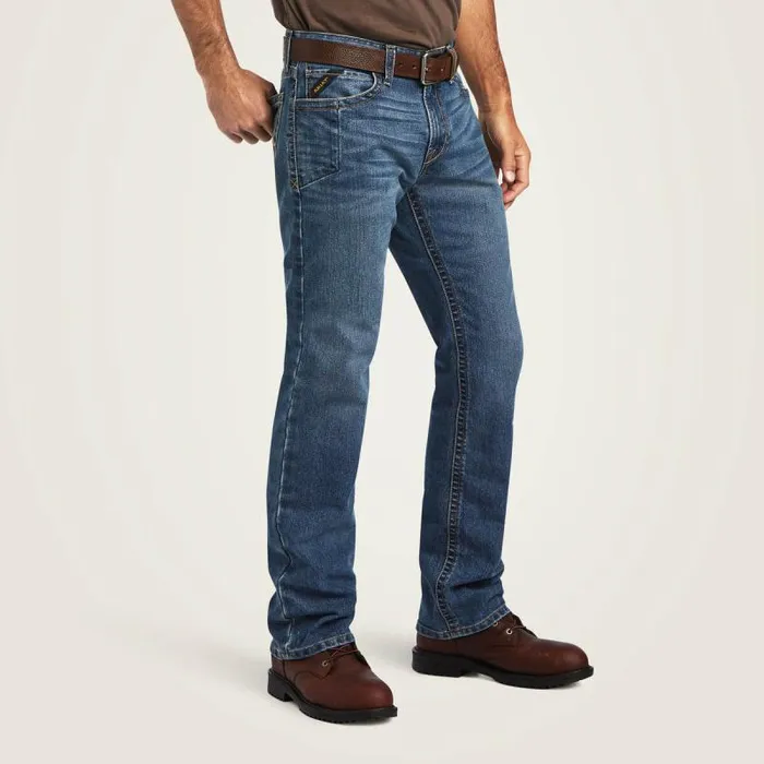 Men Workwear Ariat Rebar M7 DuraStretch Edge Stackable Straight Leg Jean Rico Men Workwear Ariat Rebar M7 DuraStretch Edge Stackable Straight Leg Jean Rico