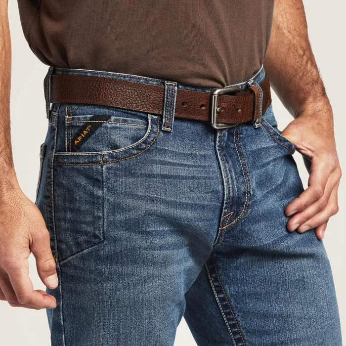 Men Workwear Ariat Rebar M7 DuraStretch Edge Stackable Straight Leg Jean Rico Men Workwear Ariat Rebar M7 DuraStretch Edge Stackable Straight Leg Jean Rico