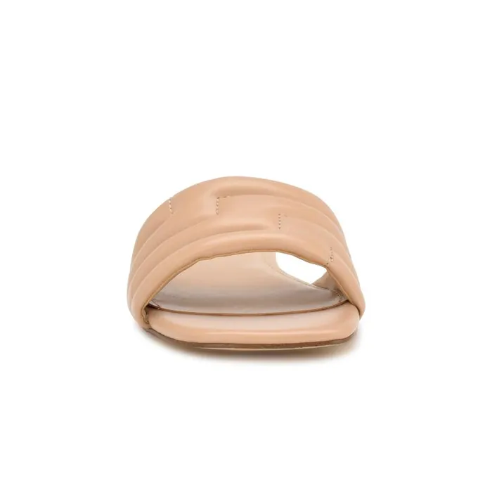 Menqs Flat Slide Sandals Light Pink Women Nine West Sandals
