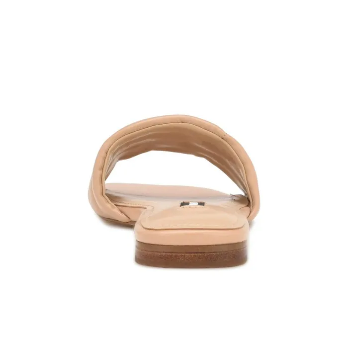 Menqs Flat Slide Sandals Light Pink Women Nine West Sandals