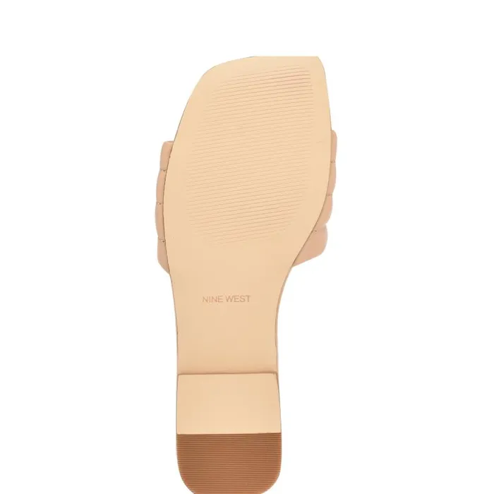 Menqs Flat Slide Sandals Light Pink Women Nine West Sandals