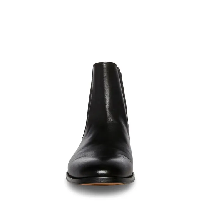 Mens Adamo Black Leather Steve Madden Boots Mens Adamo Black Leather Steve Madden Boots