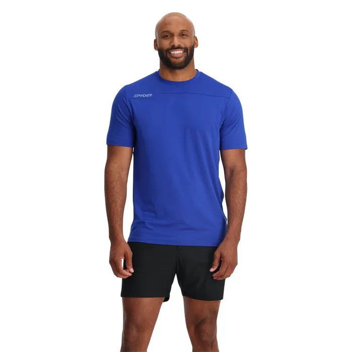 Mens Arc Short Sleeve Tech Tee 8211 Electric Blue Spyder Performance