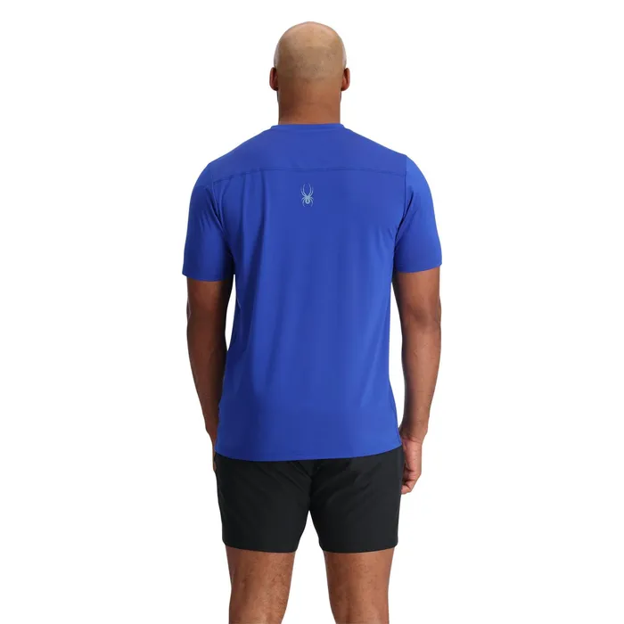 Mens Arc Short Sleeve Tech Tee 8211 Electric Blue Spyder Performance