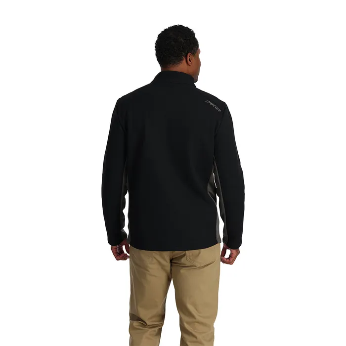 Mens Bandit Full Zip 8211 Black Spyder Fleece