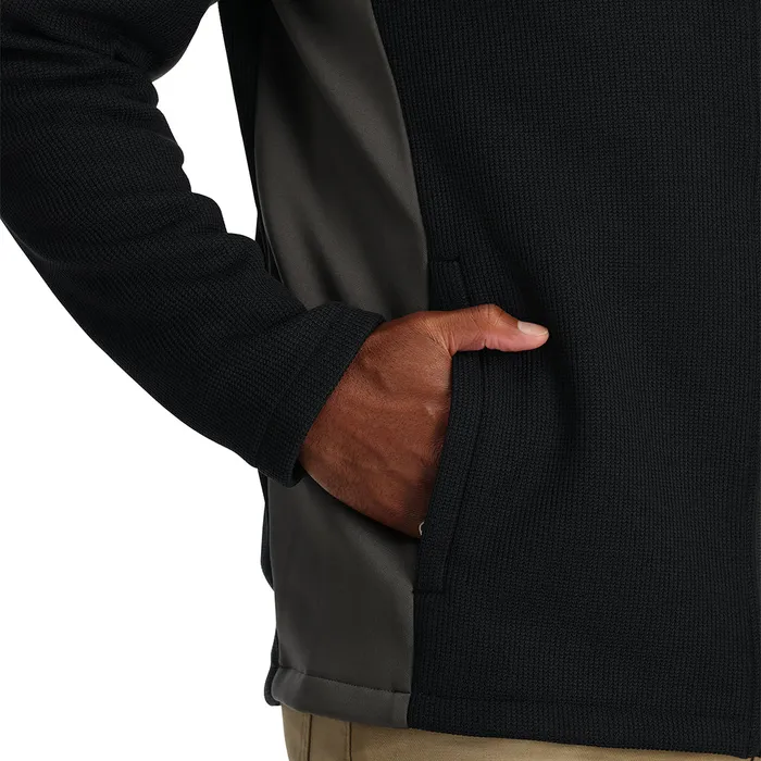 Mens Bandit Full Zip 8211 Black Spyder Fleece