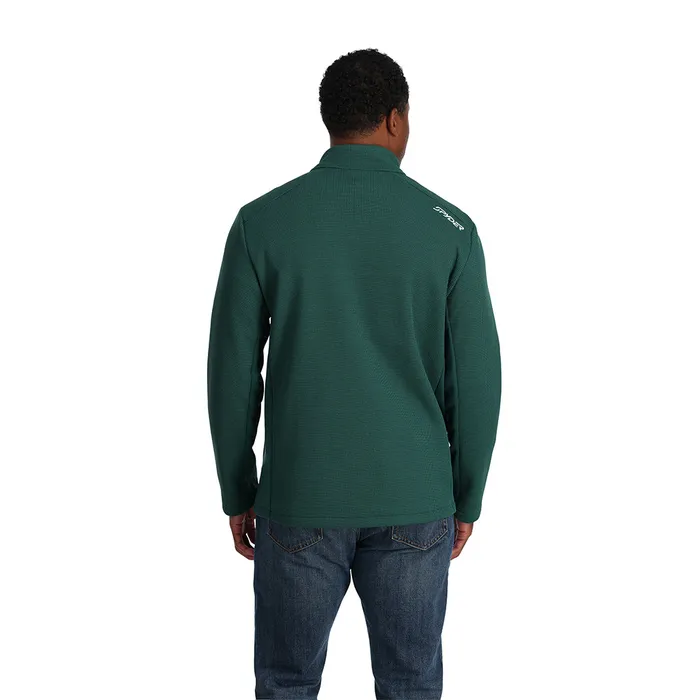 Mens Bandit Full Zip 8211 Cypress Green Spyder Fleece