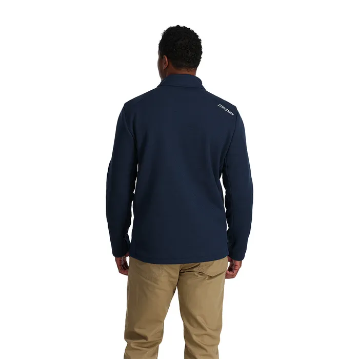 Mens Bandit Full Zip 8211 True Navy Spyder Fleece