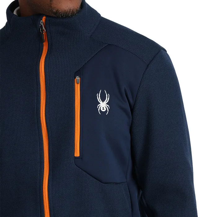 Mens Bandit Full Zip 8211 True Navy Spyder Fleece