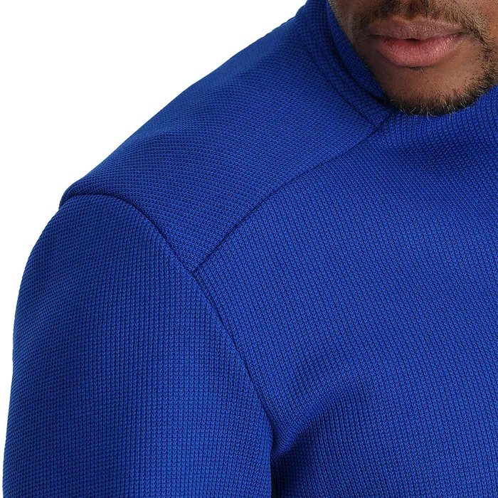 Mens Bandit Half Zip 8211 Electric Blue Spyder Fleece