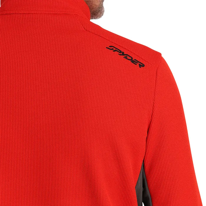 Mens Bandit Half Zip 8211 Volcano Spyder Fleece