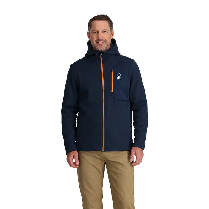 Mens Bandit Hooded 8211 True Navy Spyder Fleece