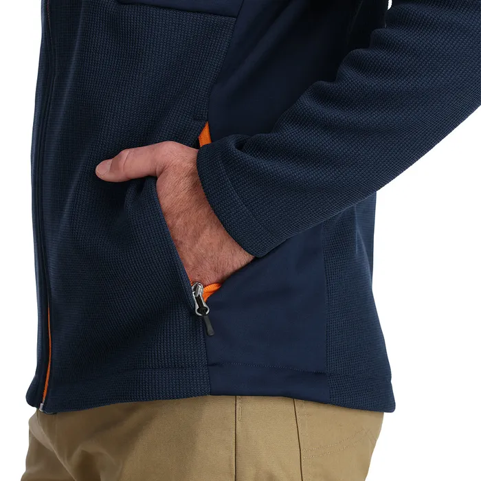 Mens Bandit Hooded 8211 True Navy Spyder Fleece