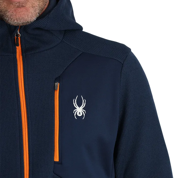 Mens Bandit Hooded 8211 True Navy Spyder Fleece