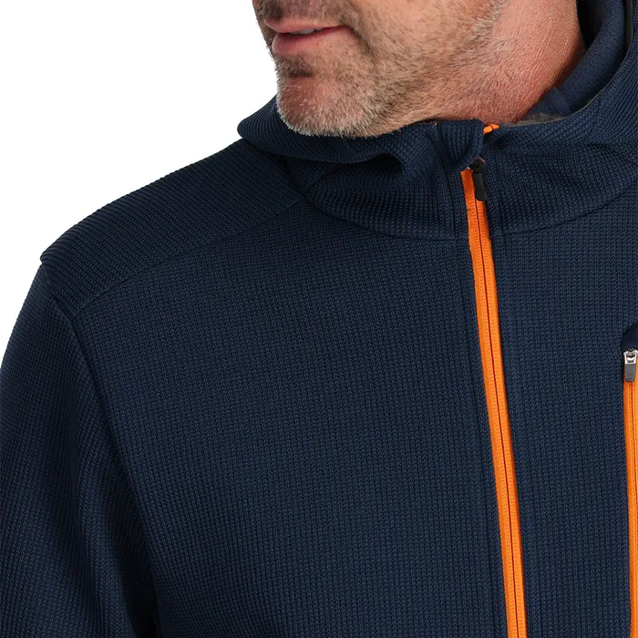 Mens Bandit Hooded 8211 True Navy Spyder Fleece
