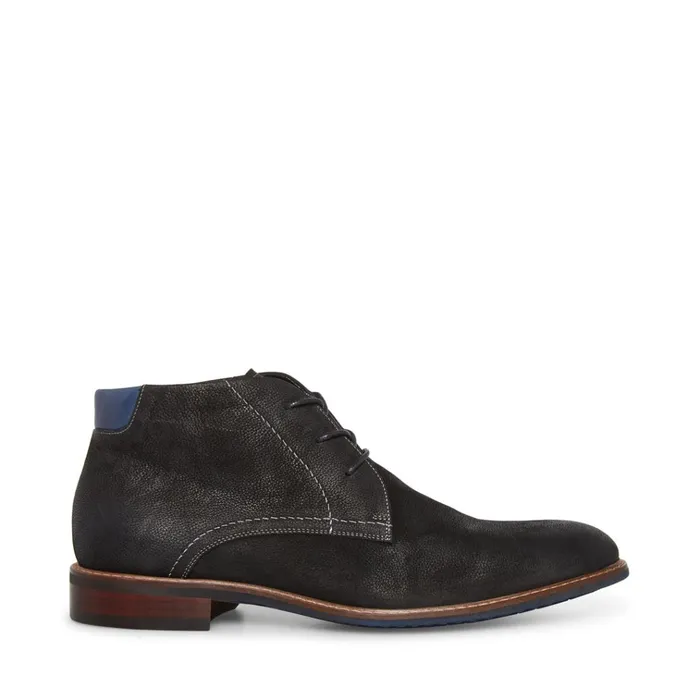 Mens Baran Black Nubuck Steve Madden Boots