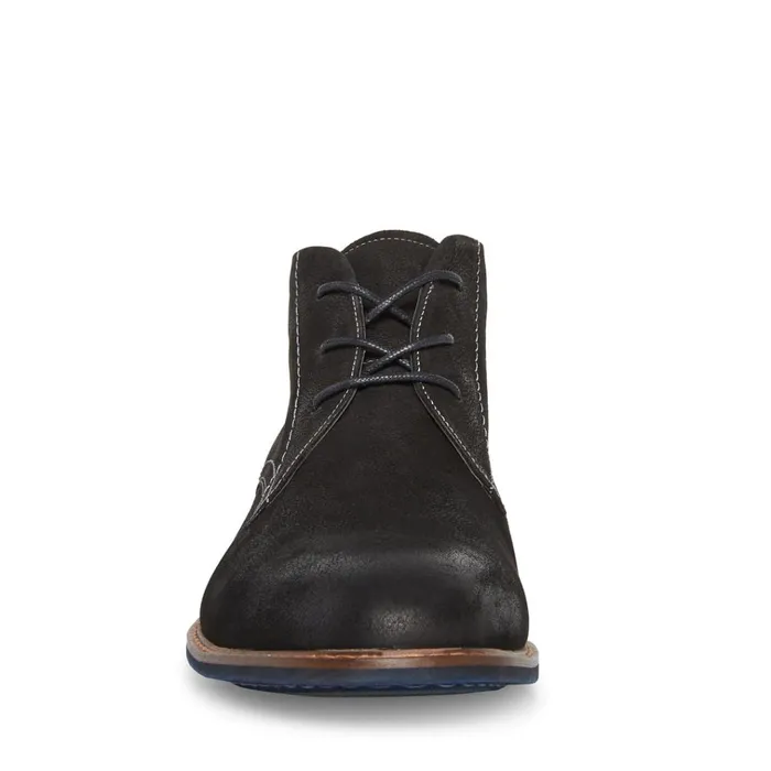 Mens Baran Black Nubuck Steve Madden Boots Mens Baran Black Nubuck Steve Madden Boots