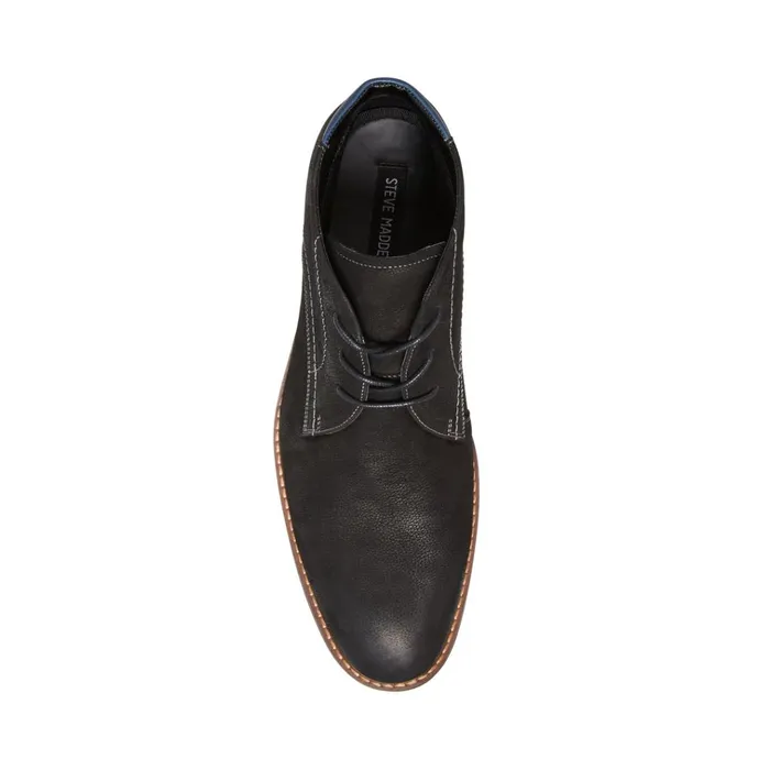 Mens Baran Black Nubuck Steve Madden Boots Mens Baran Black Nubuck Steve Madden Boots