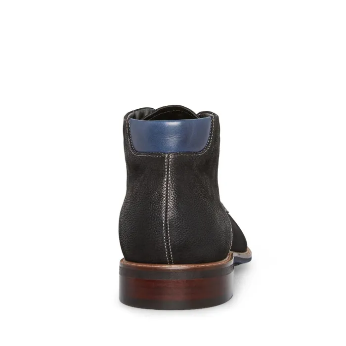 Mens Baran Black Nubuck Steve Madden Boots Mens Baran Black Nubuck Steve Madden Boots