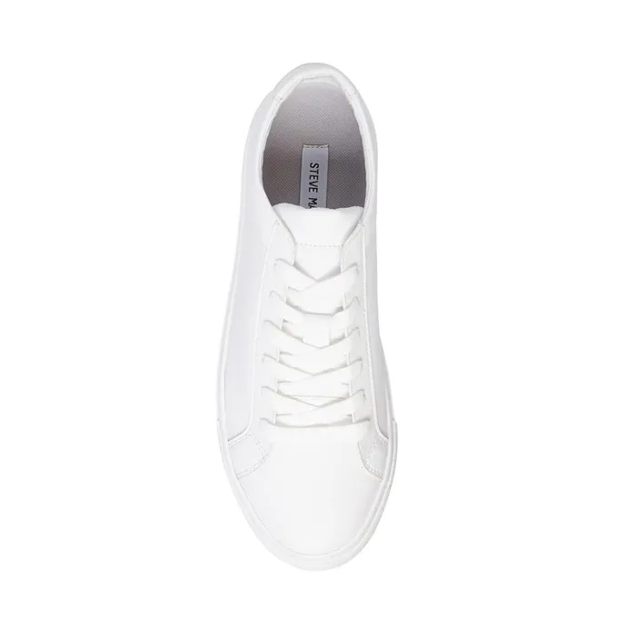 Mens Bolo White Steve Madden Sneakers
