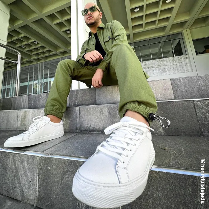 Mens Bolo White Steve Madden Sneakers